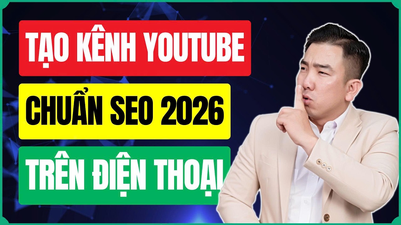 Tạo Kênh YouTube View Ngoại Chuẩn SEO Bằng Điện Thoại 2026