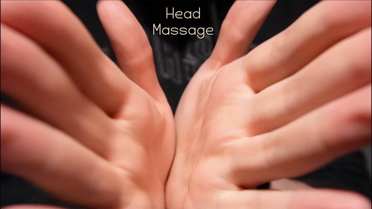 ASMR Layered Head Massage (Hand Sounds, Scratch, Visuals, Rain)