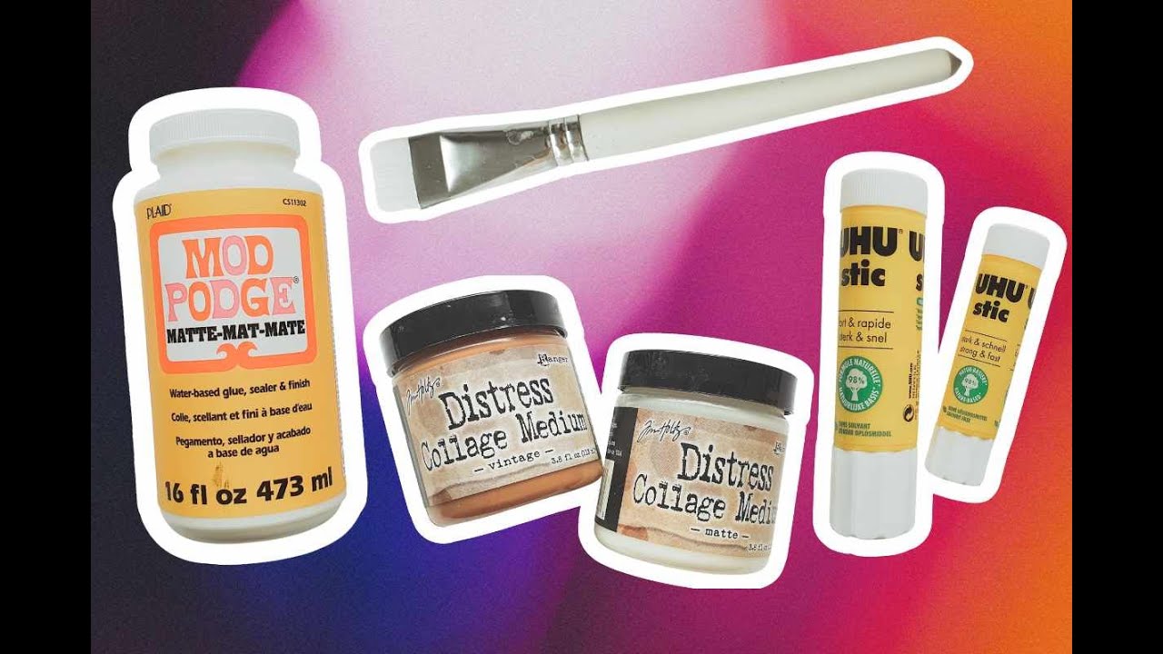 Best glue for collage that creates no wrinkles or bubbles