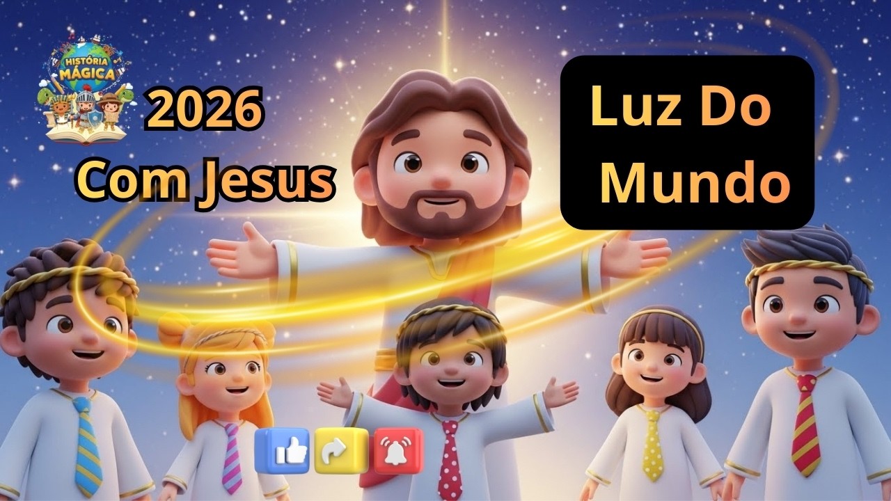 💖 2026 Com Jesus - 🙌🏼 A Luz Do Mundo / 🎼 Canção Infantil Inédita para o ano de 2026 🙏🔥