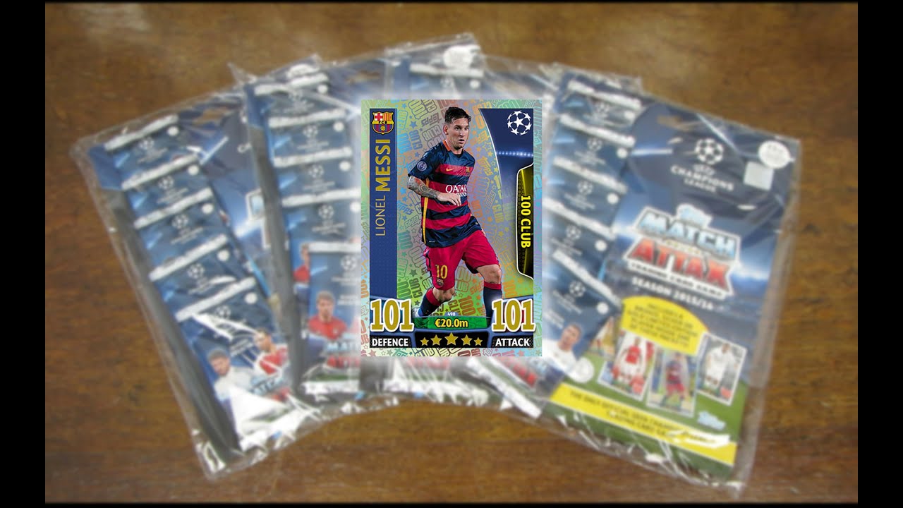 MESSI 101! Multipack Opening - Match Attax Champions League 2015/16 - THE FINALE!