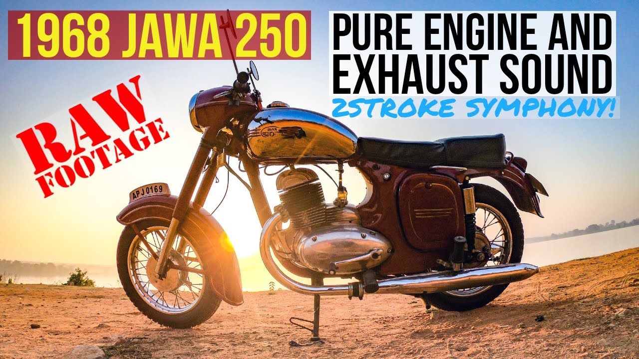 Riding Jawa 250  - RAW Exhaust & Engine Sound only! 🔥💨😍