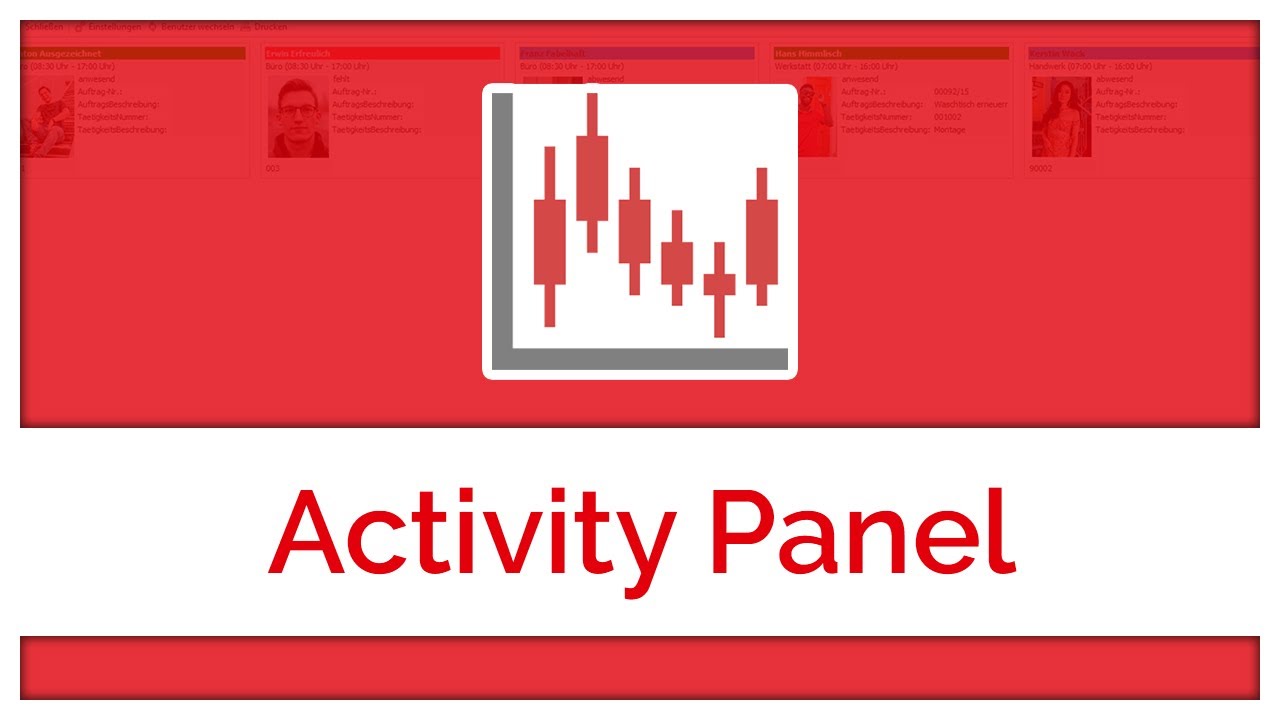 Activity Panel | TopKontor Zeiterfassung