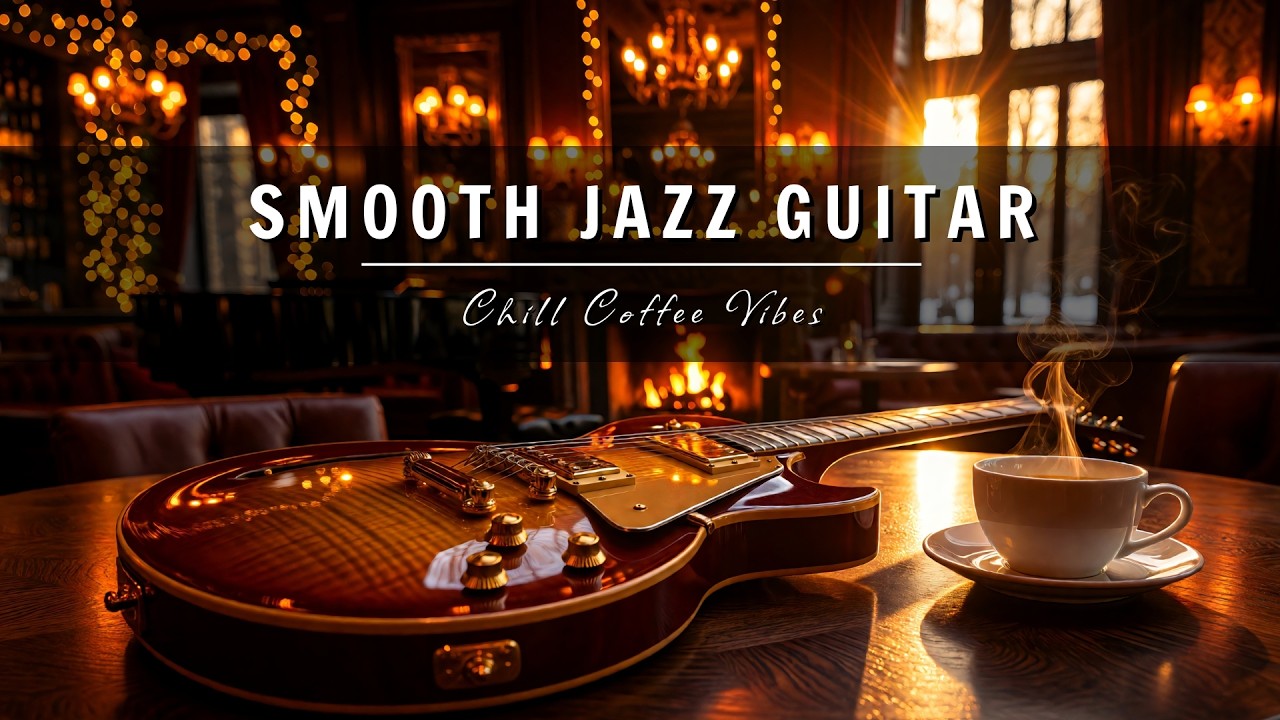 Smooth Jazz Guitar Music - Cool Cafe Vibes • Relaxing Guitar Music for Cafe, Study & Work