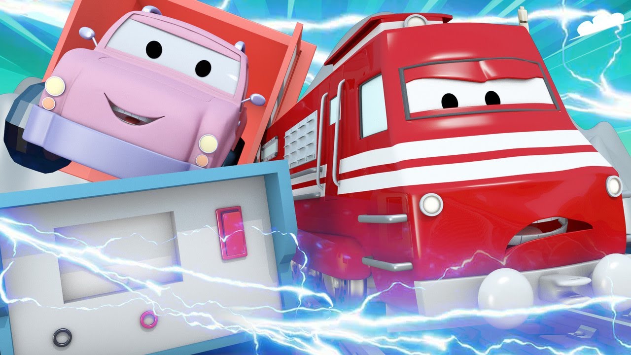 Train for kids -  Pickle the pick up truck  - Troy The Train in Car City