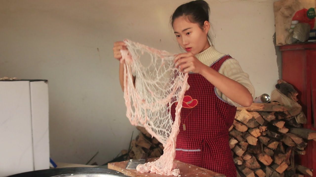 TOP Winter Recipe 🍲✨ Pork Lard + Dutch Bean Sprouts + Tender Pork｜Couple's Pastoral Life in Sichuan