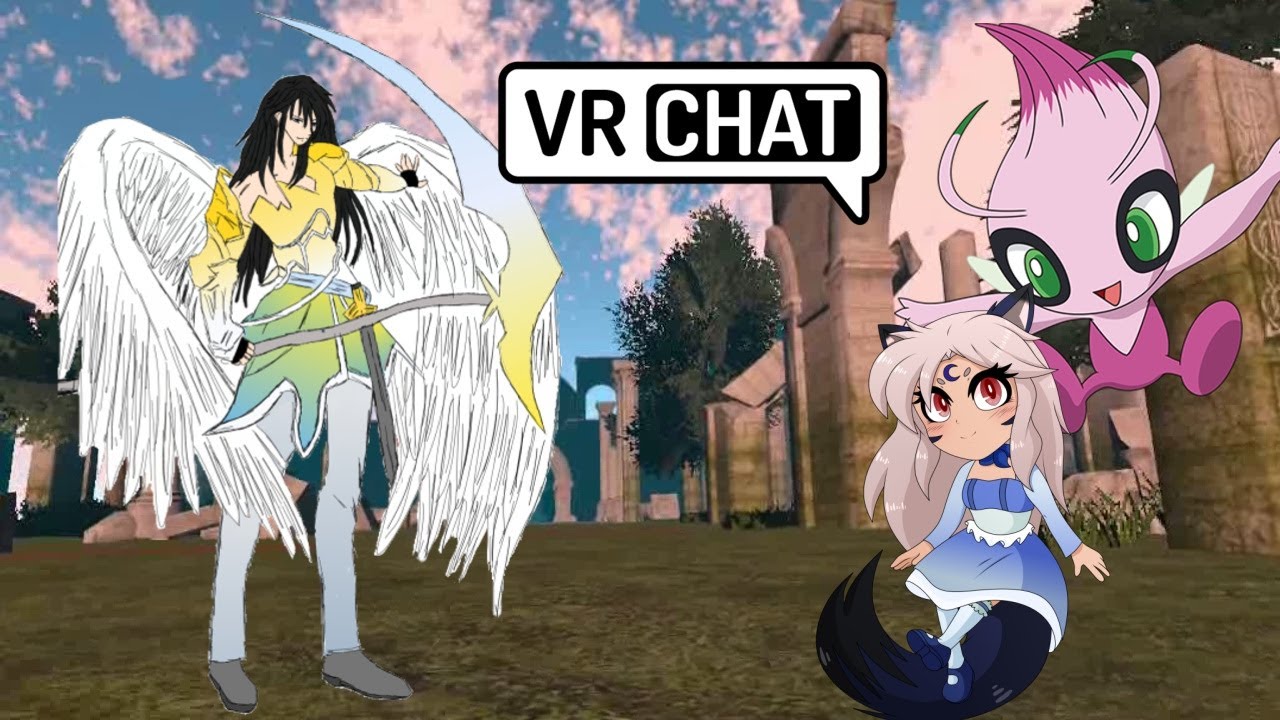 BLAST FROM THE PAST AND PRESENT...Yina and Celebi Encounter Azrael at Some Ancient Ruins - VRChat