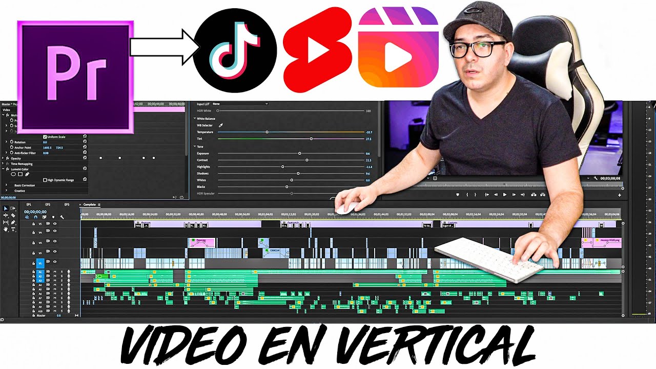 🟣Como hacer Tiktok - Shorts - Reels 👉🏼 en Adobe Premiere