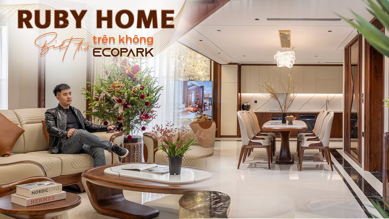 Căn biệt thự TRÊN KHÔNG với nội thất gỗ óc chó | RUBY HOME tại Landmark Onsen Ecopark