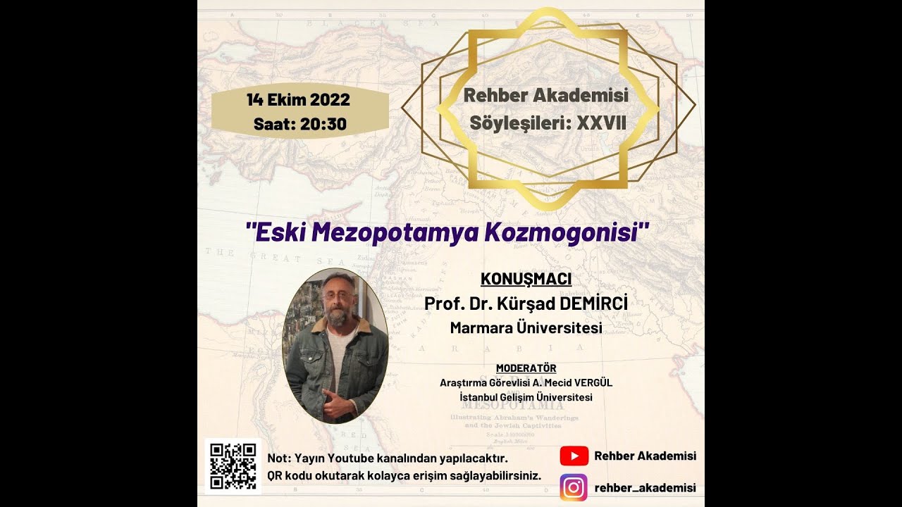 Prof. Dr. Kürşad Demirci | Eski Mezopotamya Kozmogonisi