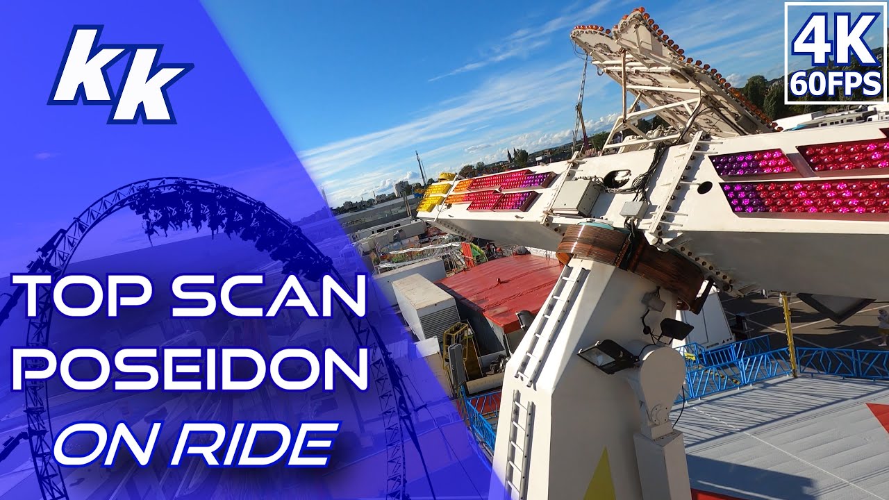 Top Scan Poseidon's Rache- Foire Kermesse de Mulhouse 2020 (On ride/4K 60 fps)