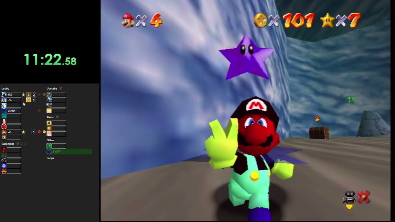 Super Mario 64 Randomizer 120 Star Speedrun in 3:11:13