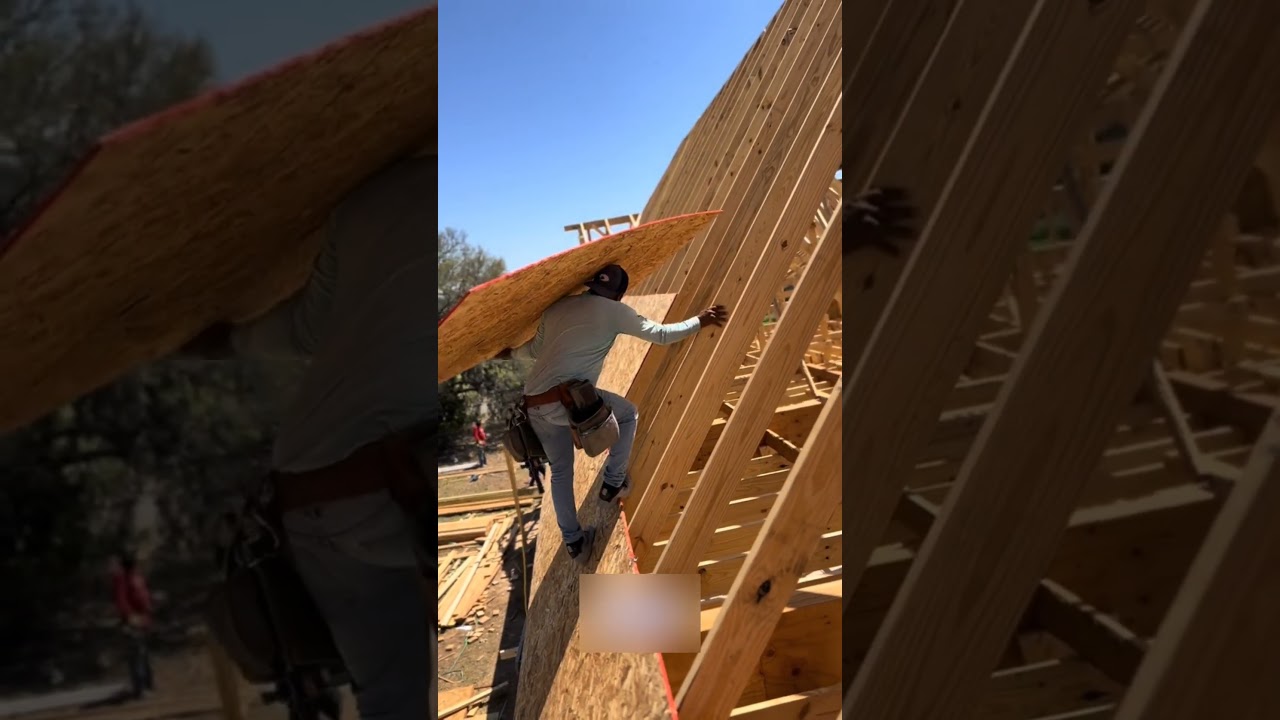 This worker will surprise you 😲🇺🇲 #construction #skills  #usa #mexico