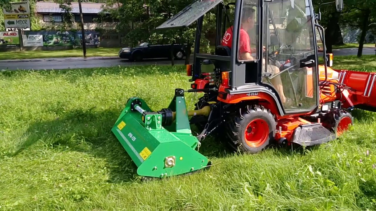 MIDOR WARSZAWA - KUBOTA BX2350 z kosiarką bijakową 1,25m
