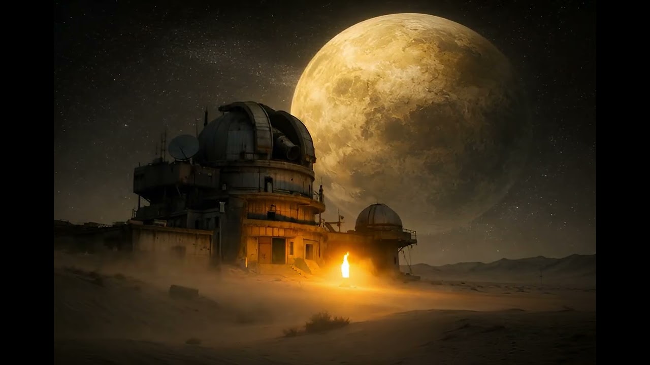 Abandoned Observatory on a Distant Desert Planet | Dark Sci-Fi Ambient Space Atmosphere