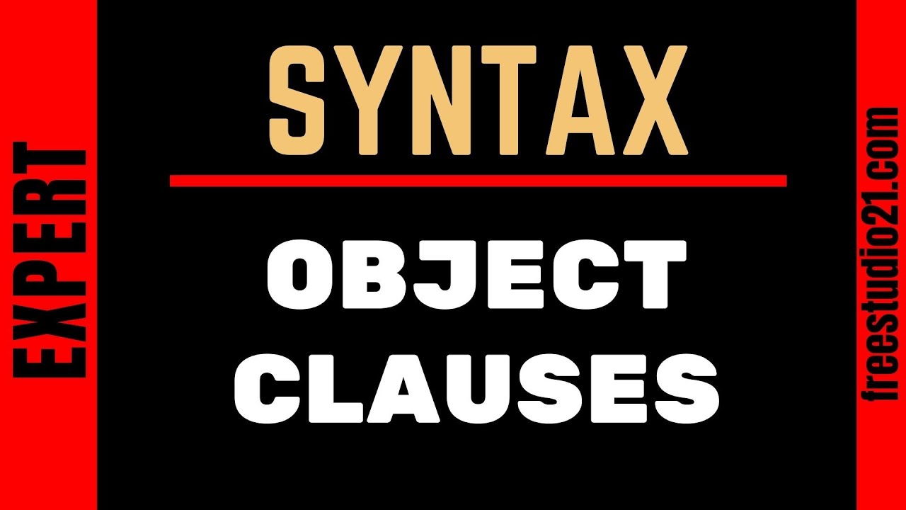 Object Clauses - что это и как использовать