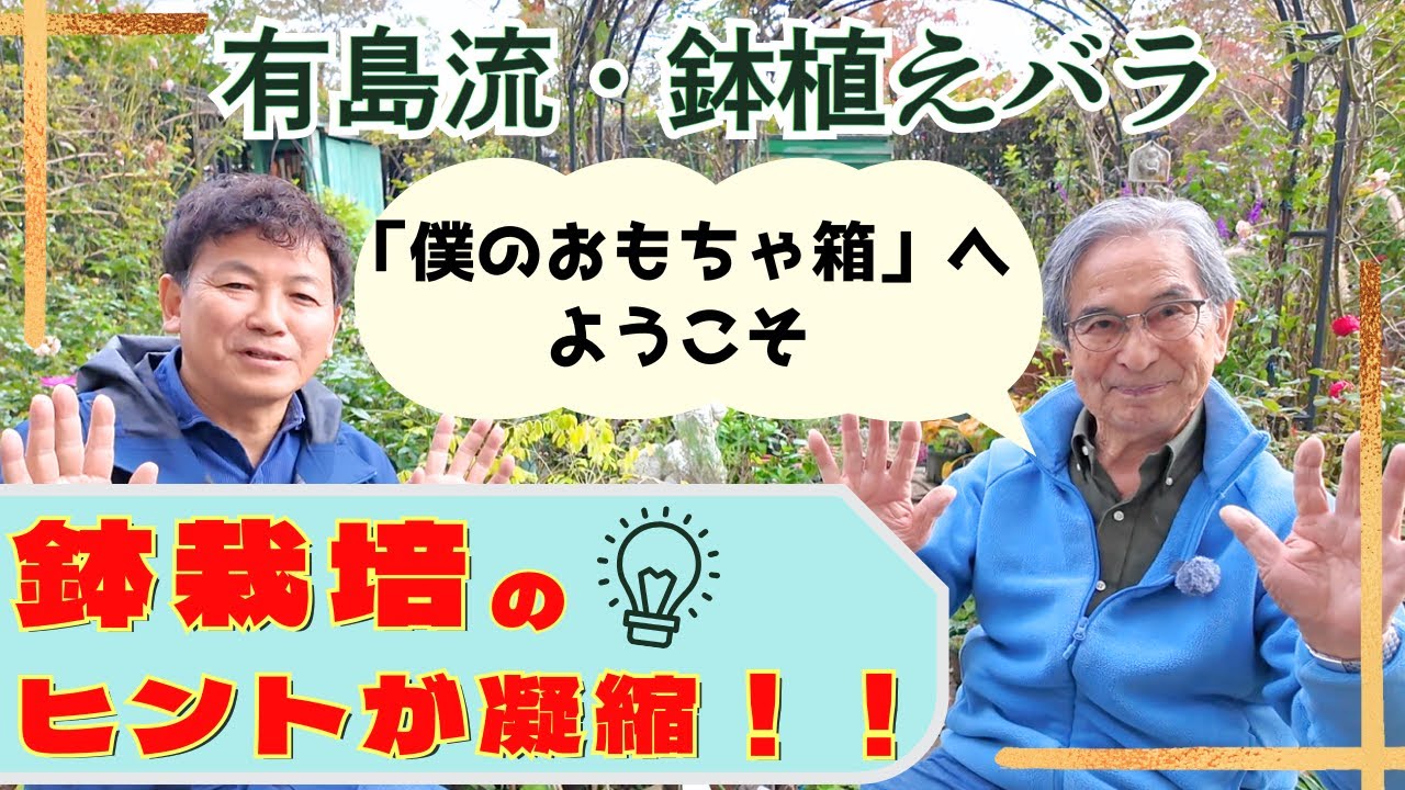 【有島薫先生】「僕のおもちゃ箱」と呼ぶその場所は、驚くことにすべてバラが鉢植え