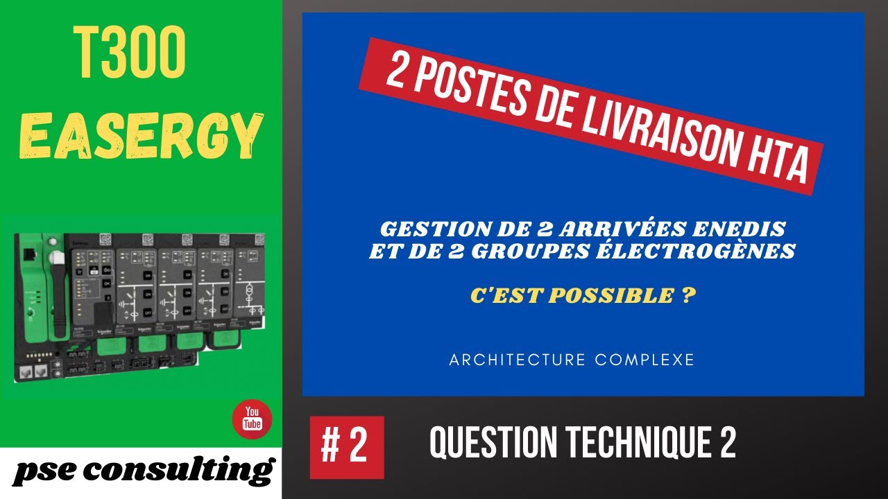 QUESTION TECHNIQUE 2 : GROUPES DE REGLAGE AVEC 2 POSTES DE LIVRAISON