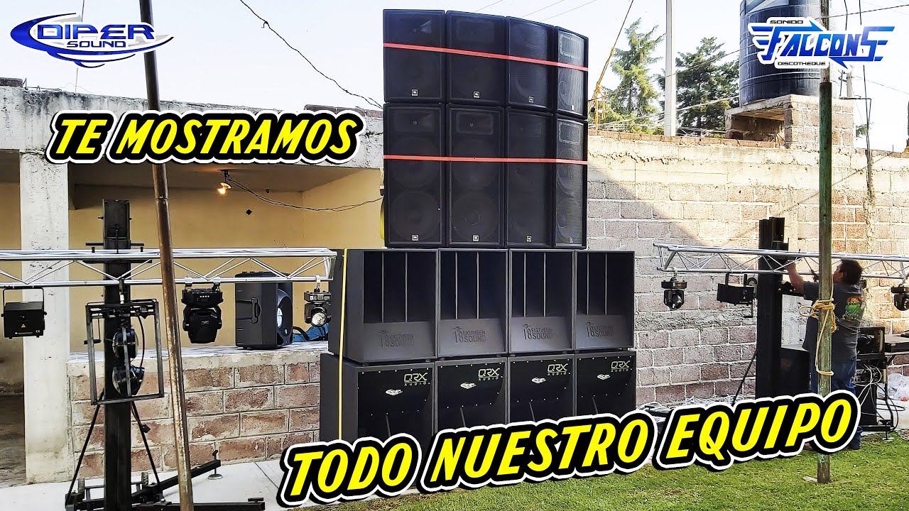 TOCAMOS CON TODA LA PRODUCCION EN EL ULTIMO EVENTO DEL AÑO - SONIDO FALCONS - DIPER SOUND -