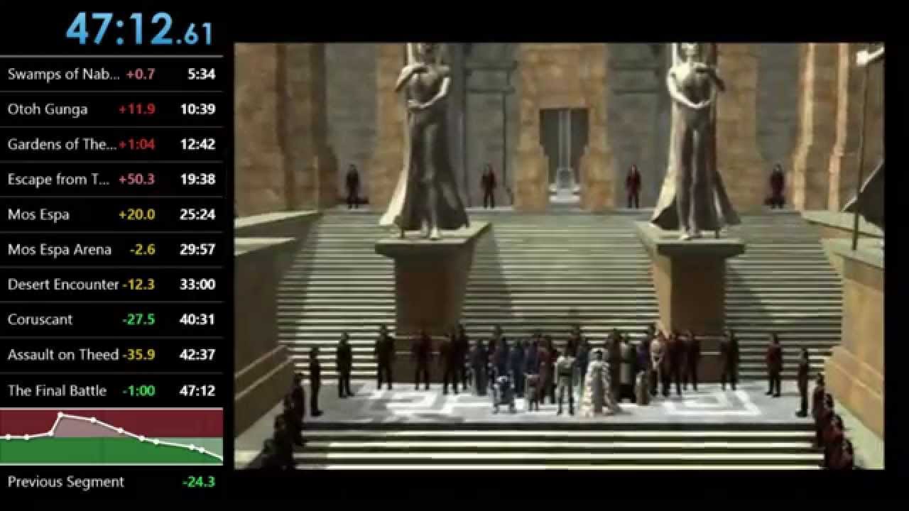 Star Wars Episode 1 - The Phantom Menace Speedrun 47:13