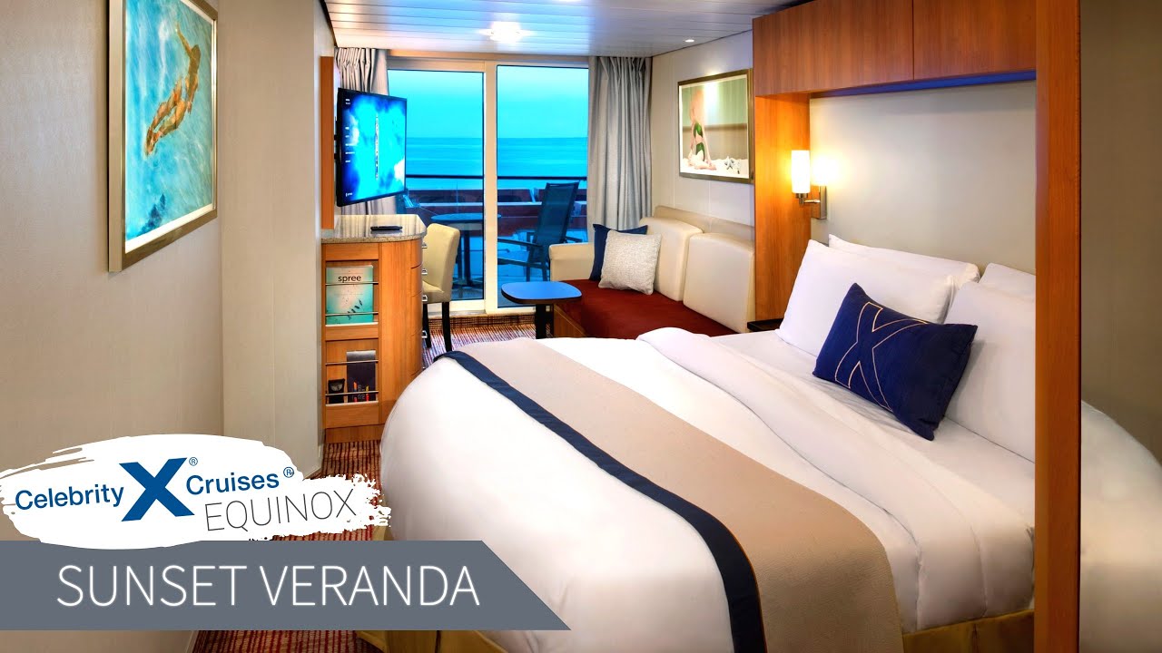 Sunset Veranda Stateroom | Celebrity Equinox Full Walkthrough Tour & Review 4K | 2021