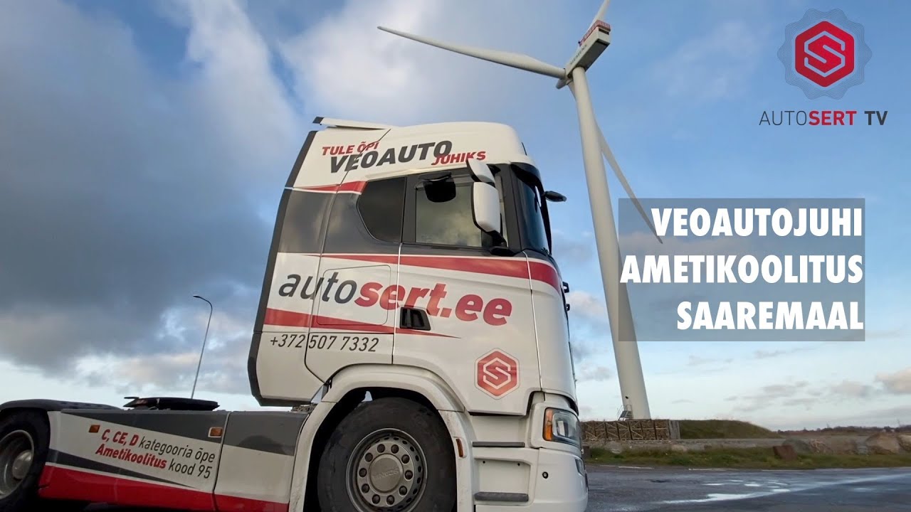 Veoautojuhi ametikoolitus Saaremaal. 2021. Autosert.