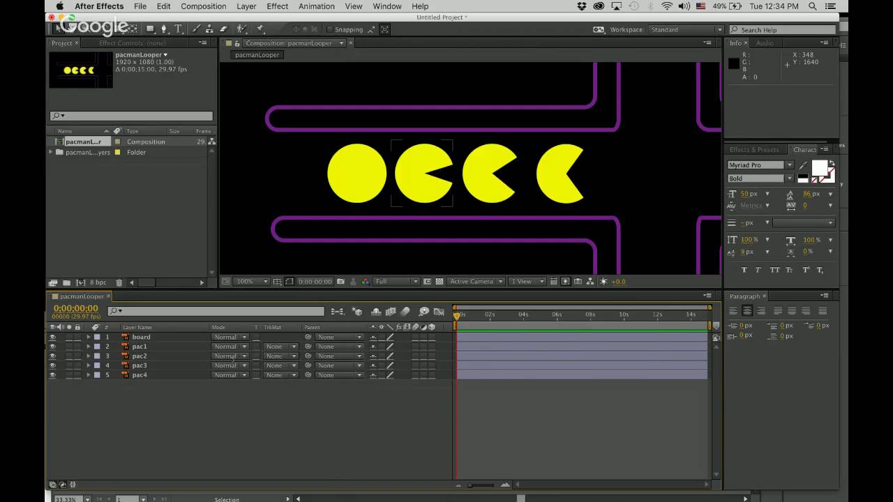 Looping Compositions in After Effects for Sprite Animation