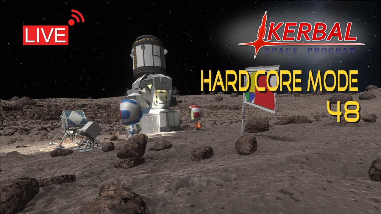 Crewed Gilly Landing | KERBAL SPACE PROGRAM Live Stream