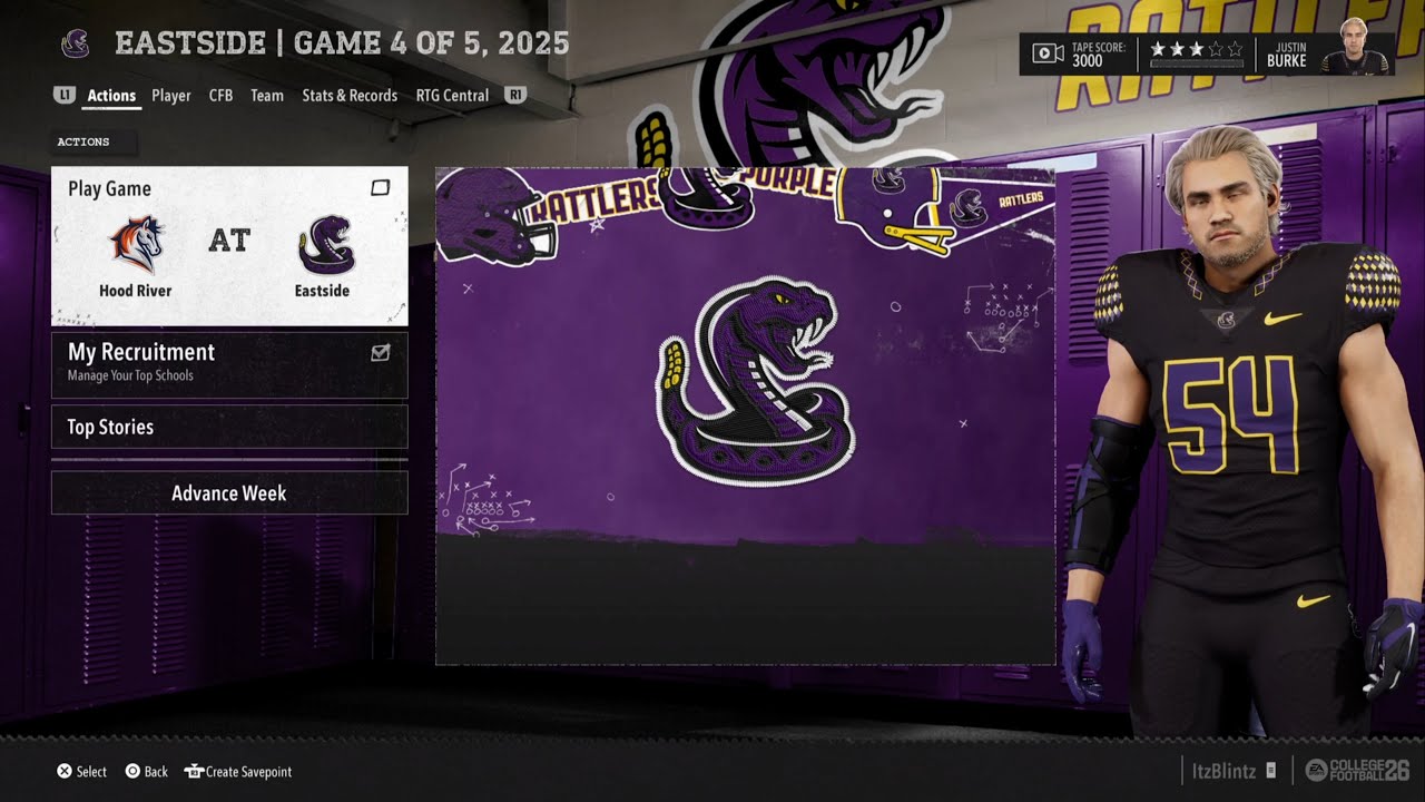 Creating My LB College football 26 Road To Glory Part 4