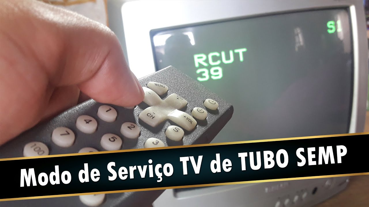 🔸 Como Entrar no Modo de Serviço na TV de Tubo ⁞ SEMP TOSHIBA ( PT - BR )