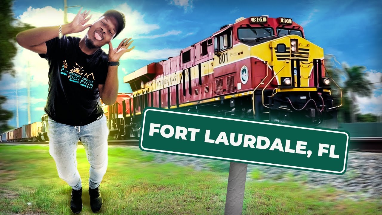 I WENT TO FORT LAUDERDALE, FL  just to watch trains!!!