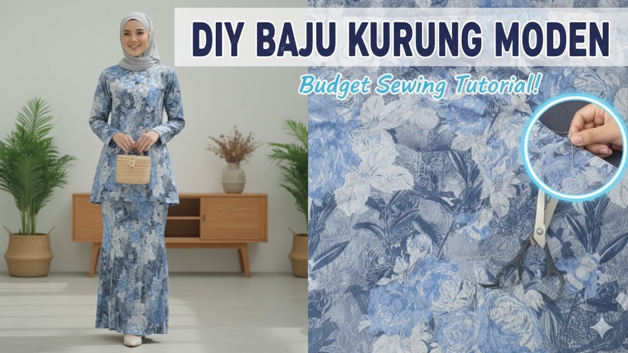 DIY Baju Kurung Moden: Step-by-Step Stitching Tutorial