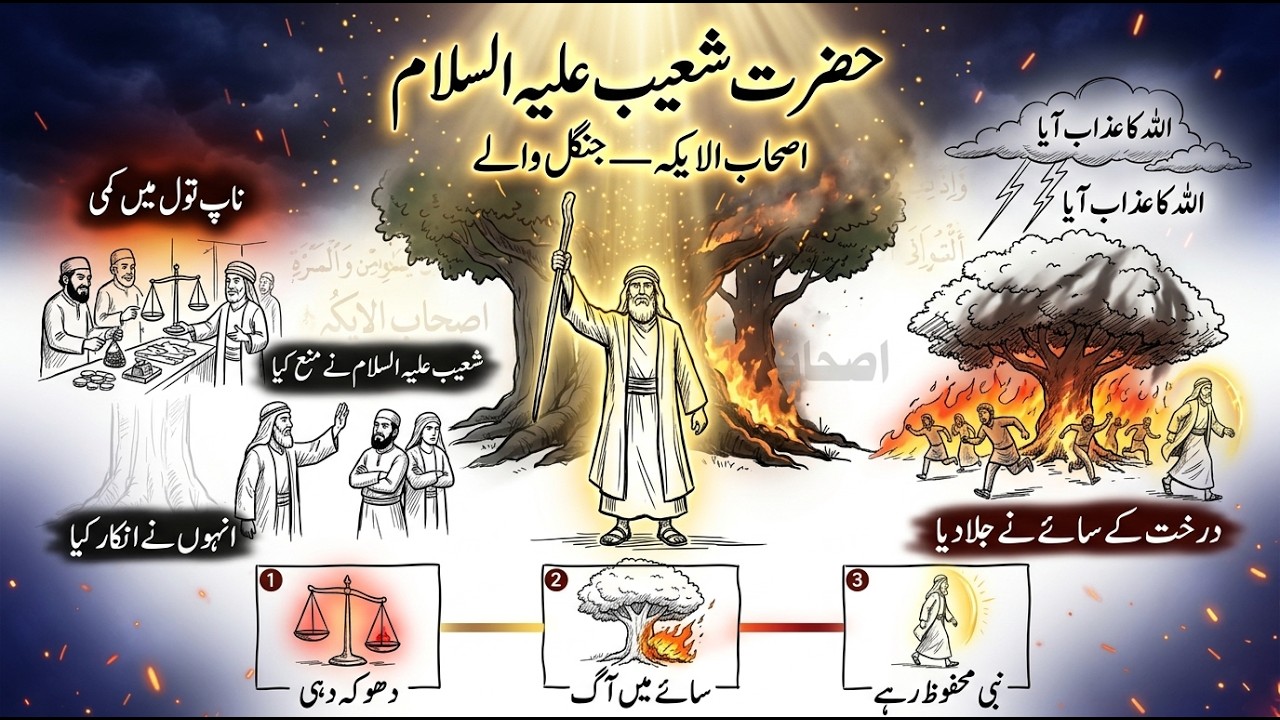 حضرت شعیب علیہ السلام اور جنگل والے | وہ قوم جسے درختوں کے سائے نے جلا دیا | مکمل داستان
