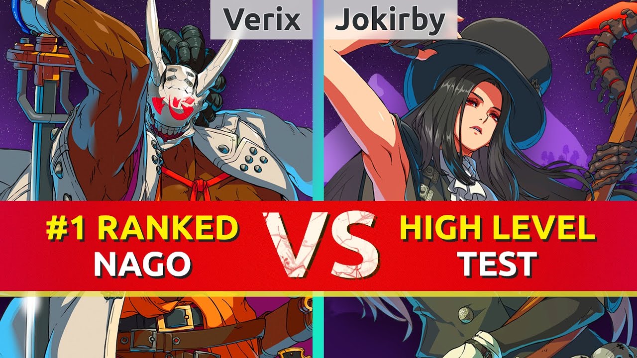 GGST ▰ Verix (#1 Ranked Nagoriyuki) vs Jokirby (Testament). High Level Gameplay