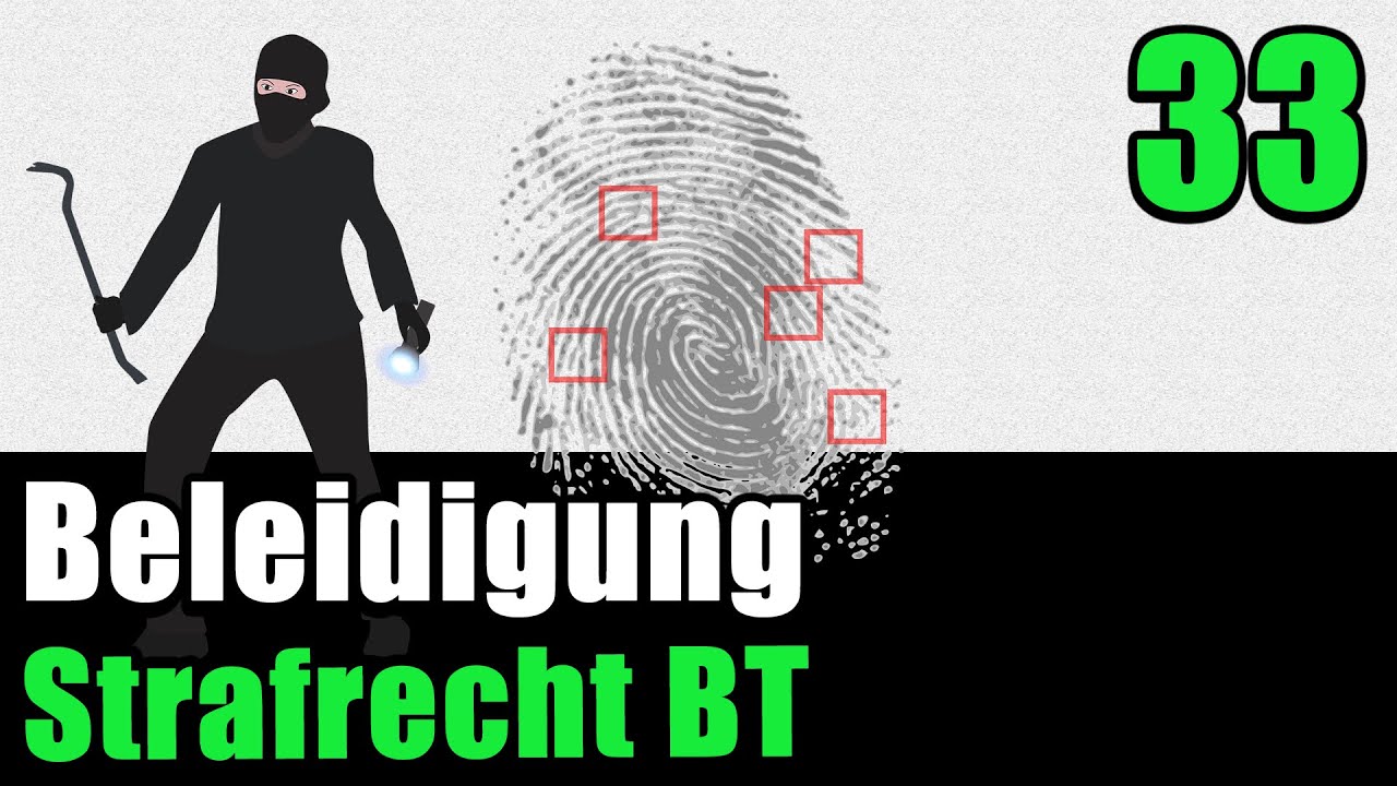 Die Beleidigung (&sect; 185 StGB) - Strafrecht BT 33
