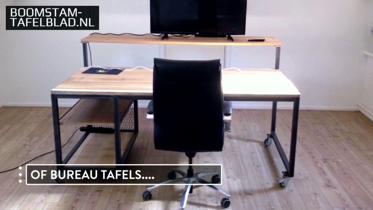 Boomstam tafelbladen of complete boomstam tafels met onderstel. By Boonstam-tafelblad.nl