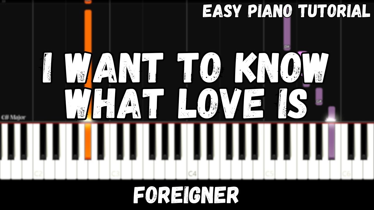 Foreigner - I Want To Know What Love Is (Easy Piano Tutorial)