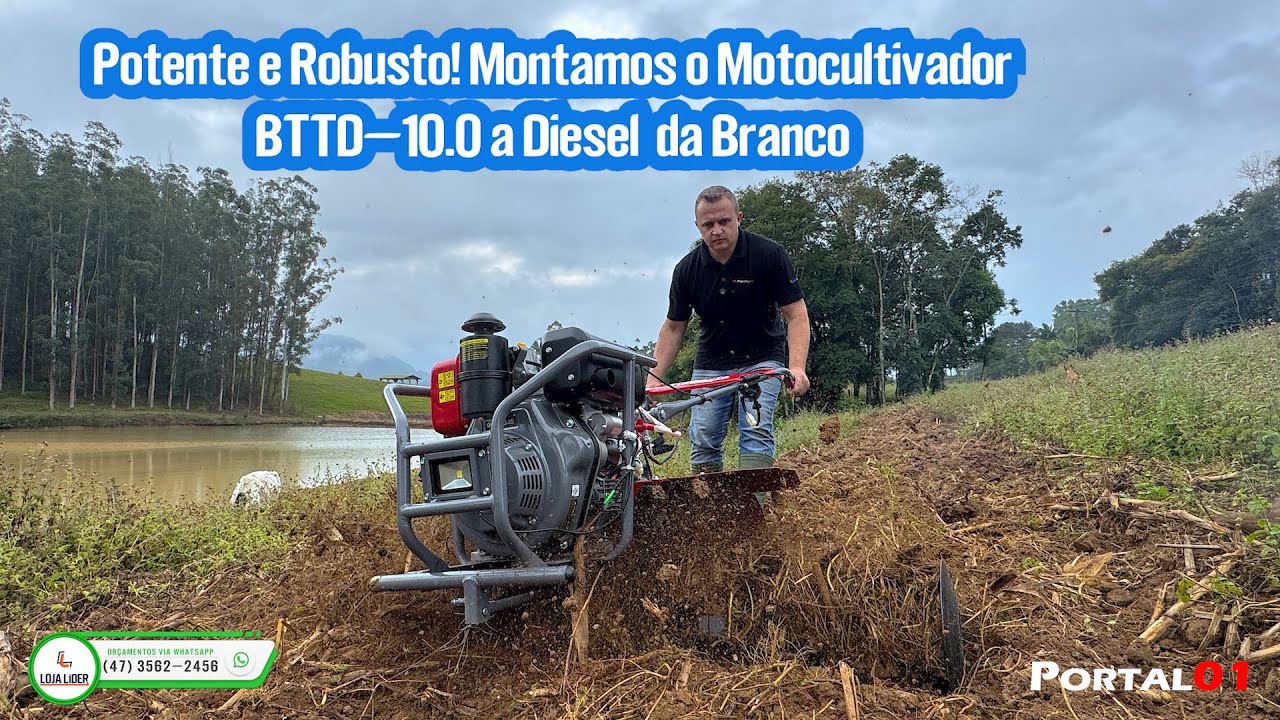 Montagem do Motocultivador Tratorito BTTD-10.0 a Diesel da @Branco - A força que o Brasil precisa Potente e Robusto!