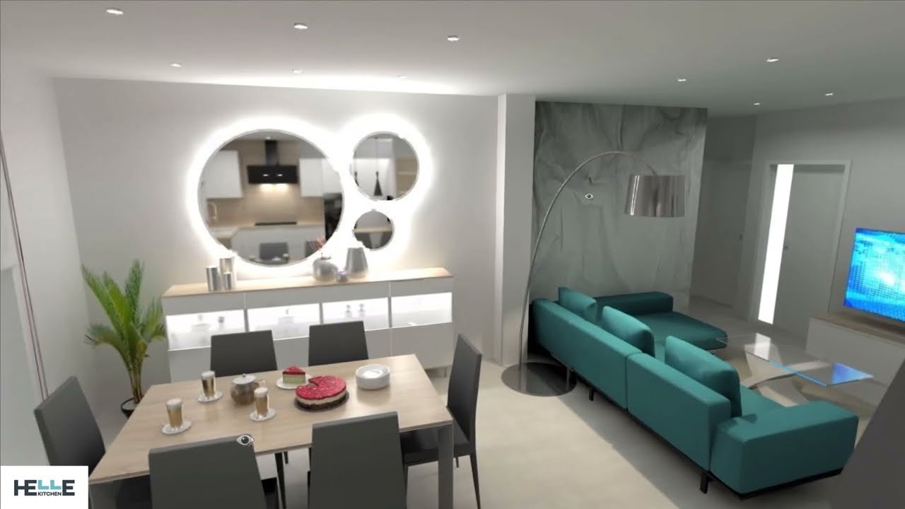 Progetto Antonella e Domenico Open Space in stile Scandi