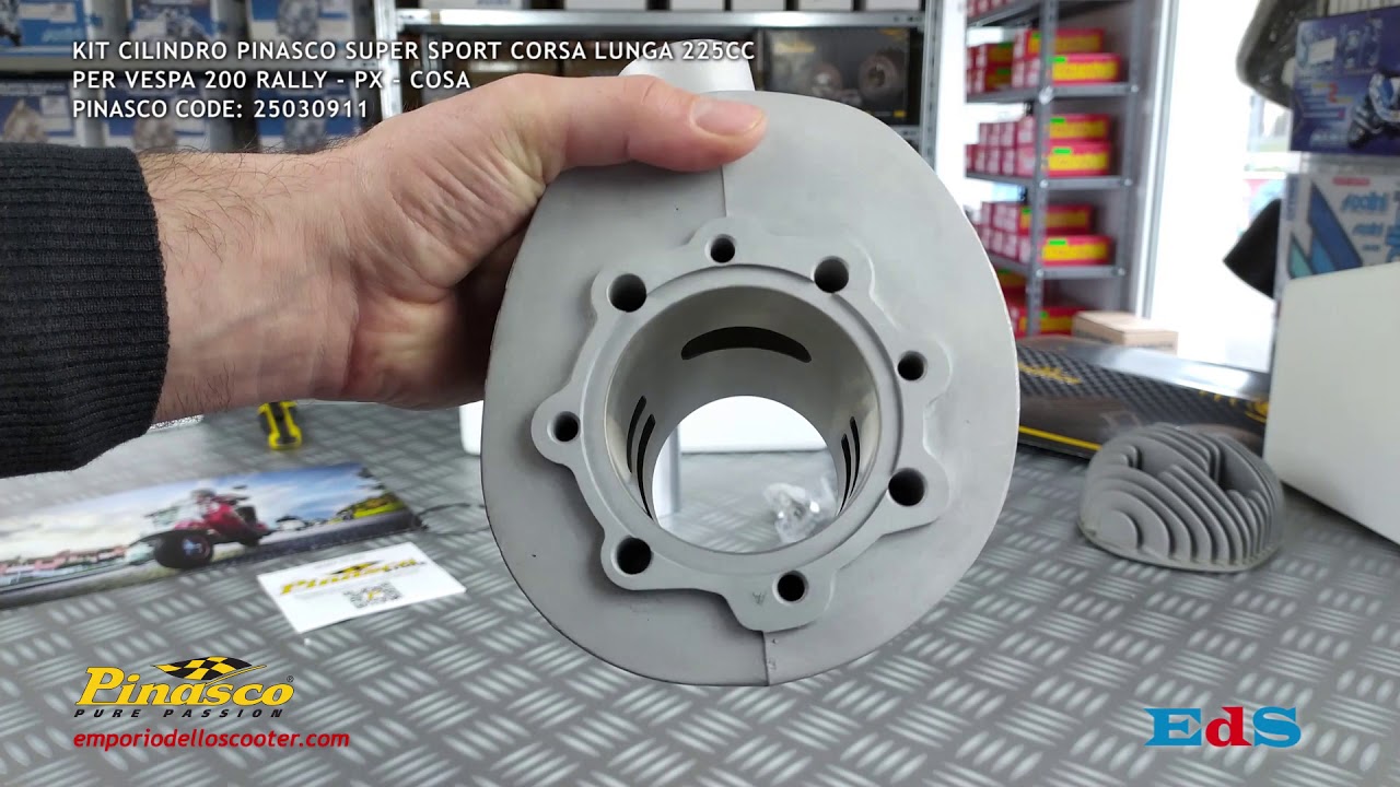 PINASCO Unboxing | Kit Cilindro Super Sport 225cc Vespa PX200 PE200 - 25030911