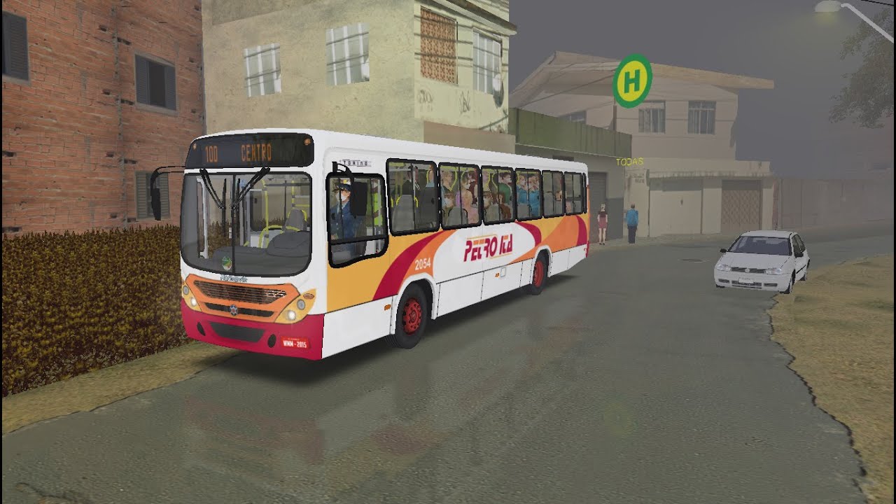 OMSI 2 DESCENDO SERRA DE FRIBURGO COM NEVOA COM O MARCOPOLO TORINO 2007