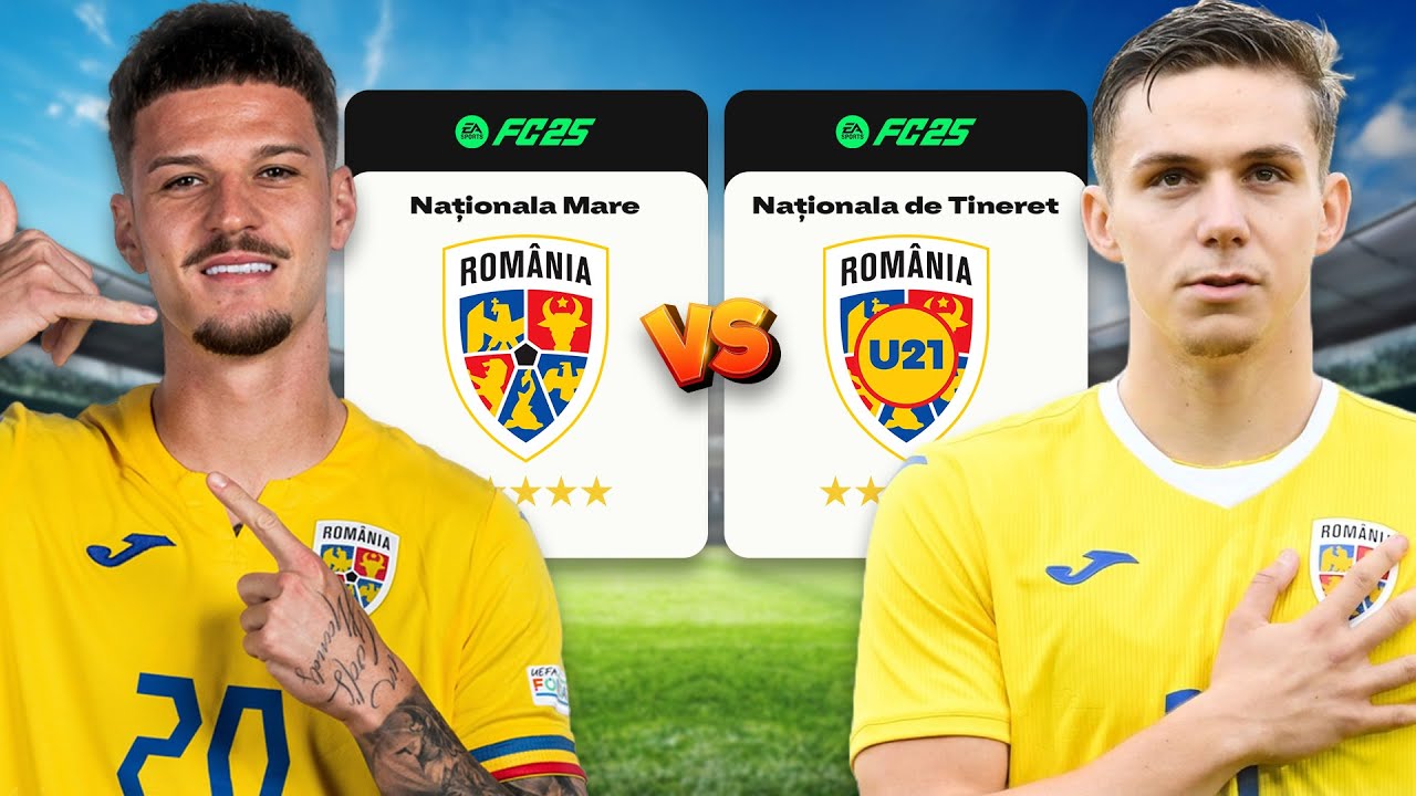 Naționala Rom&acirc;niei vs Rom&acirc;nia U21 &icirc;n FC 25 🔥