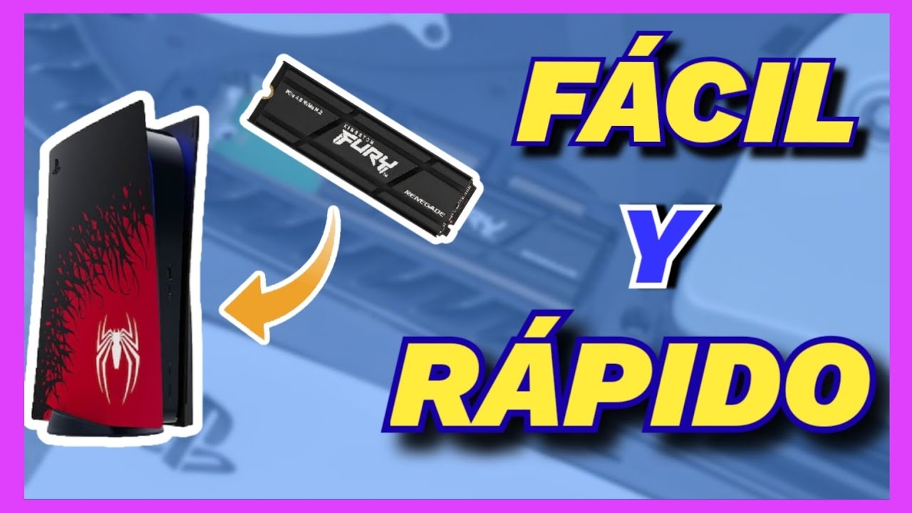 Como INSTALAR y CONFIGURAR un SSD en PS5 fácil y rápido. Kingston Fury Renegade 2tb Playstation 5 🔥