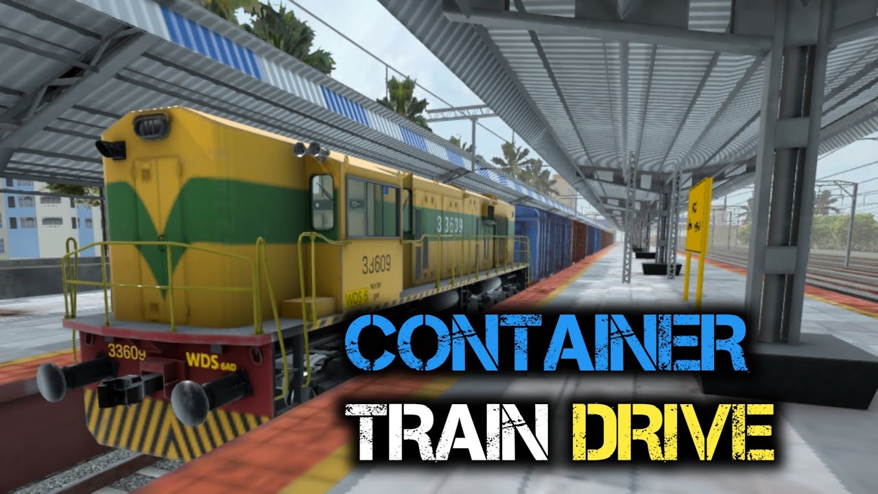 Container Train Transport in kopar station