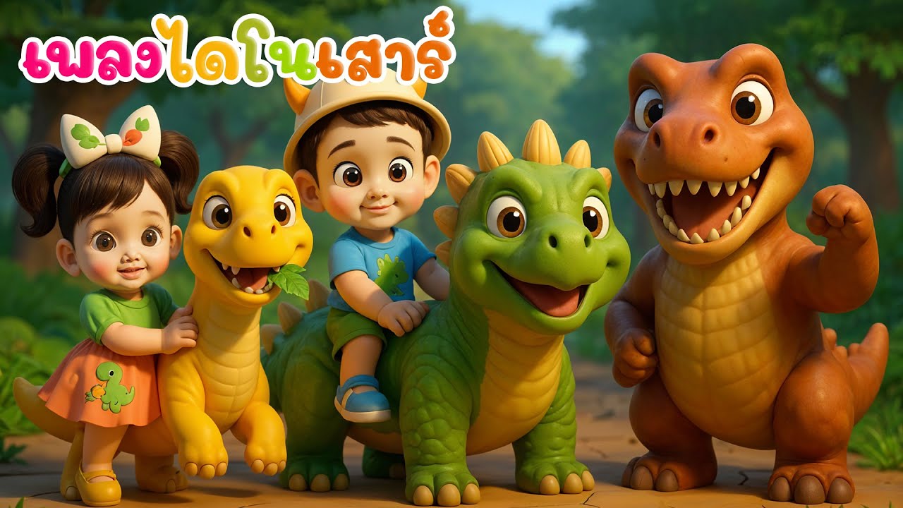 เพลงไดโนเสาร์  เจ้าไดโนเสาร์  -พีุ่น่น เพลงเด็กคิดส์มีซอง 2568 | KidsMeSong