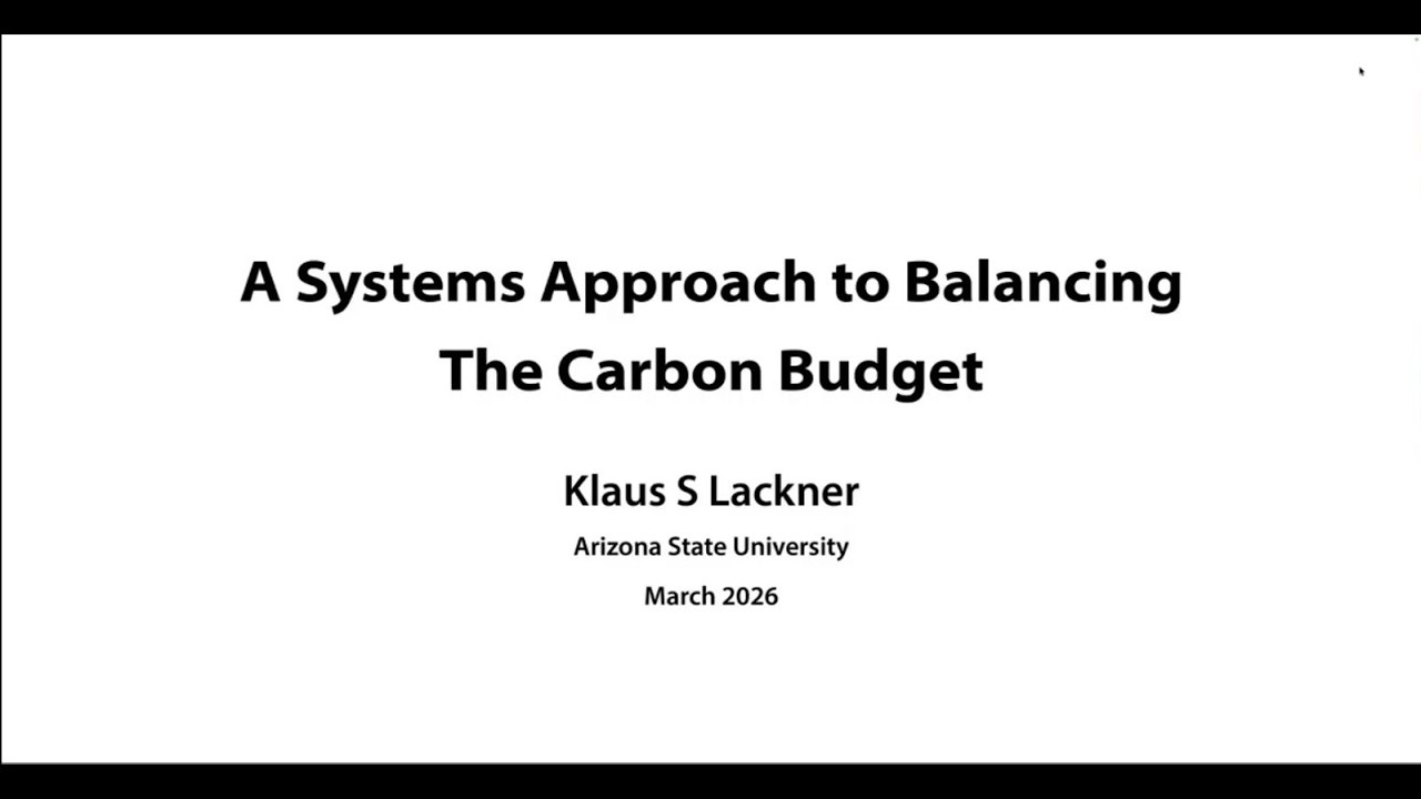A Systems Approach to Balancing the Carbon Budget