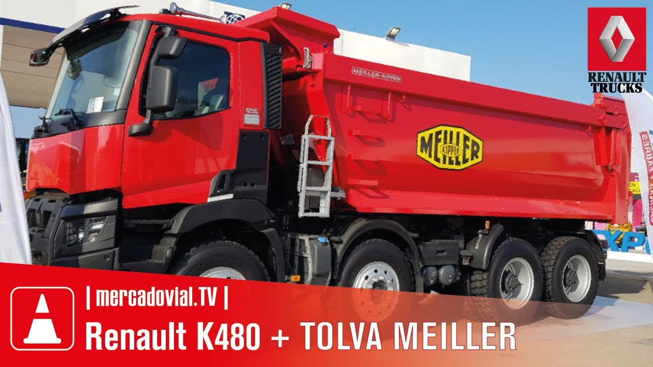 Camiones Renault K480 8x4 + Tolva Meiller Kipper 22 m3 | Salfa Chile | Exponor 2019