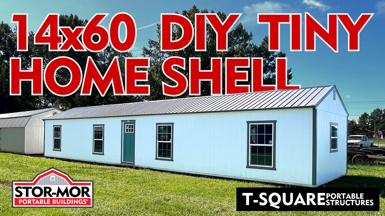 14x60 Stor-Mor Portable Building - Side Utility Style Cabin