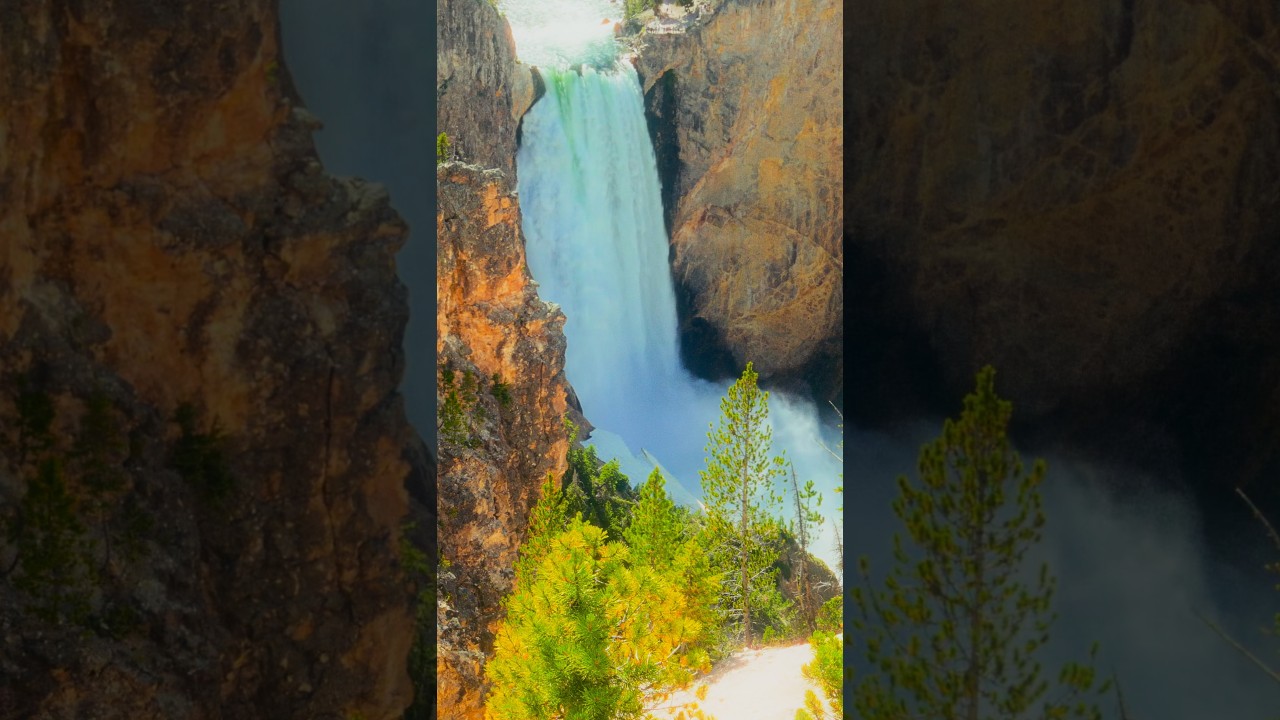 Ultimate Waterfall Relaxation | Yellowstone Upper Falls White Noise 4K HDR (Vertical) &ndash; Ep. 2