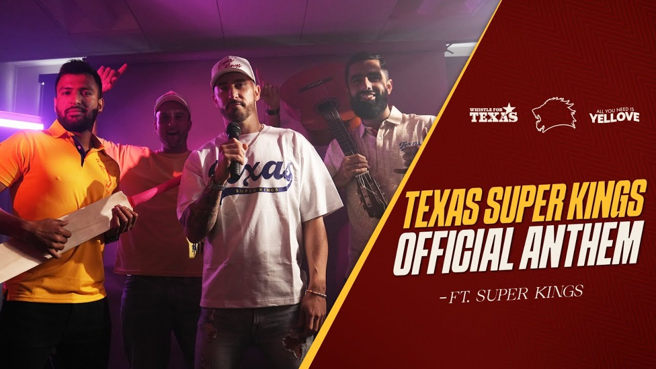 Giddy up Y&rsquo;all, the Texas Super Kings Official Anthem is here! 🥳